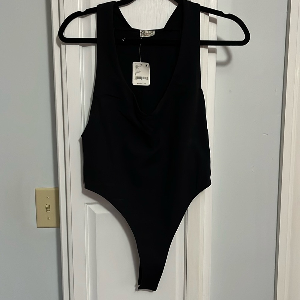 Intimately Free People black thing bodysuit NWT